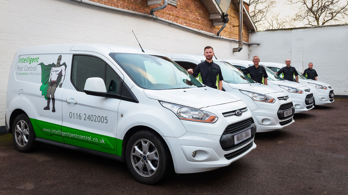 Intelligent Pest Control vans and team